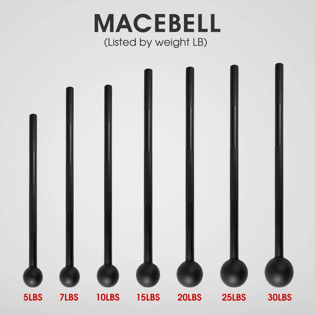Steel Mace Bell for Comprehensive Strength Training - Full Body Muscle Development, Shoulder, Grip, and Forearm Workouts, Available in 5 to 30 LB for Men and Women