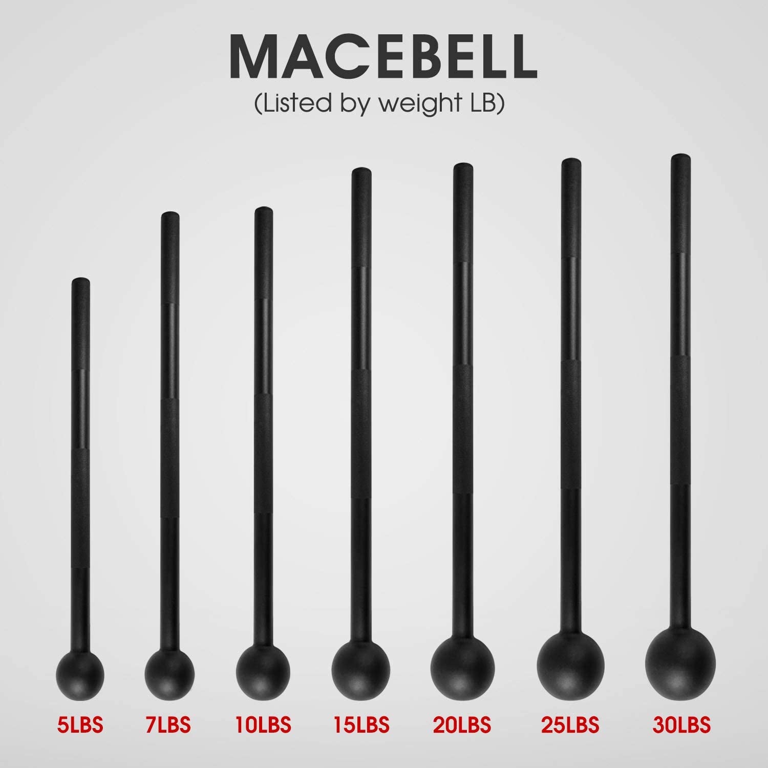 Steel Mace Bell for Comprehensive Strength Training - Full Body Muscle Development, Shoulder, Grip, and Forearm Workouts, Available in 5 to 30 LB for Men and Women