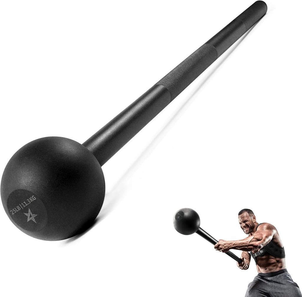 Steel Mace Bell for Comprehensive Strength Training - Full Body Muscle Development, Shoulder, Grip, and Forearm Workouts, Available in 5 to 30 LB for Men and Women