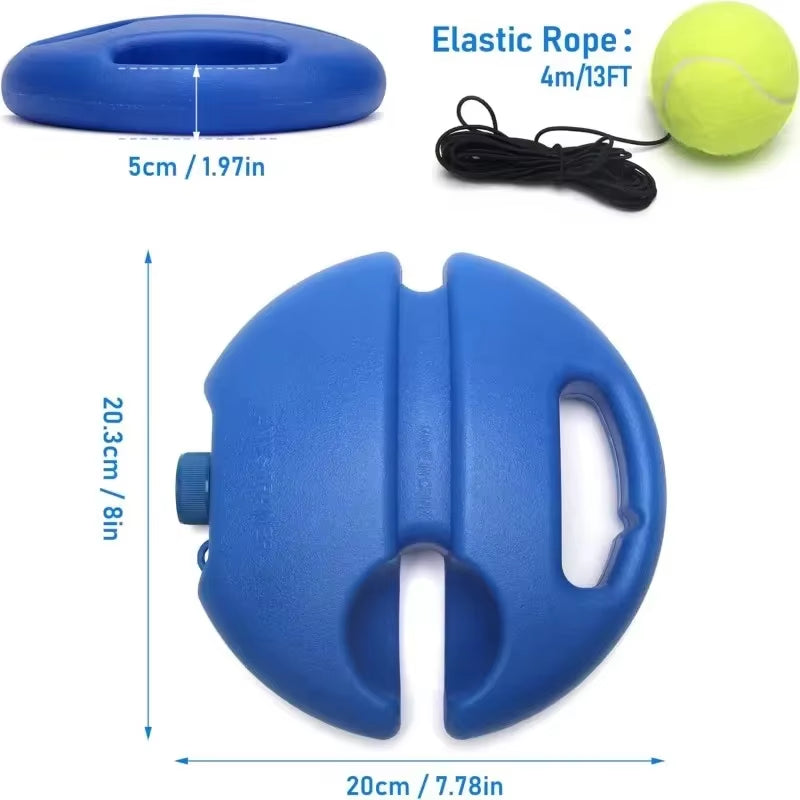 Professional Tennis Training Aid with Elastic Rope and Rebound Ball for Enhanced Solo Practice