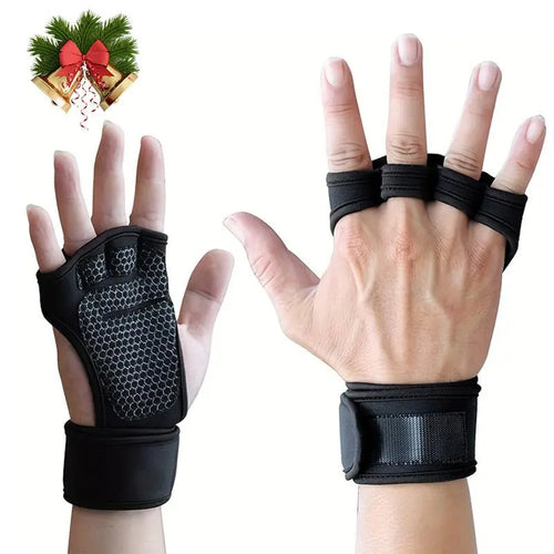 Weight Lifting Training Gloves, 1 Pair Anti-Slip Strength Training Gloves, Sports Gloves for Men & Women, Fitness Accessories, Workout Accessories