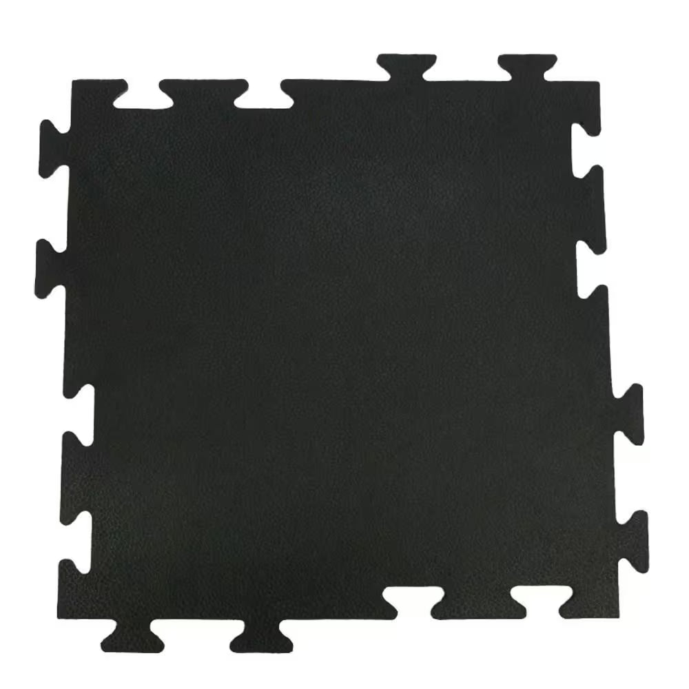 Armor-Lock Fitness Interlocking Rubber Tiles, 3/8 Inch x 20 Inch x 20 Inch, Black, 12-Pack (33 Square Feet)