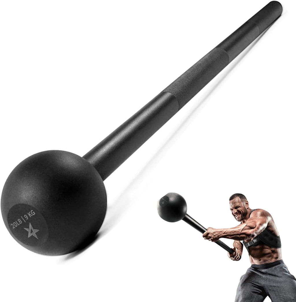 Steel Mace Bell for Comprehensive Strength Training - Full Body Muscle Development, Shoulder, Grip, and Forearm Workouts, Available in 5 to 30 LB for Men and Women