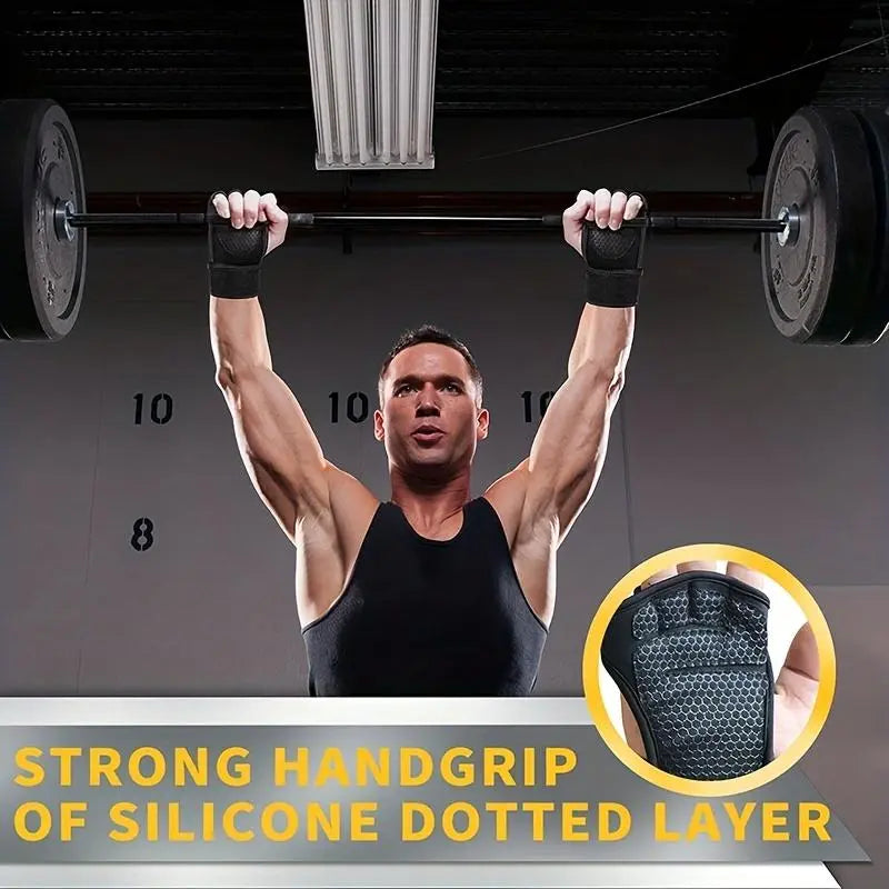 Weight Lifting Training Gloves, 1 Pair Anti-Slip Strength Training Gloves, Sports Gloves for Men & Women, Fitness Accessories, Workout Accessories