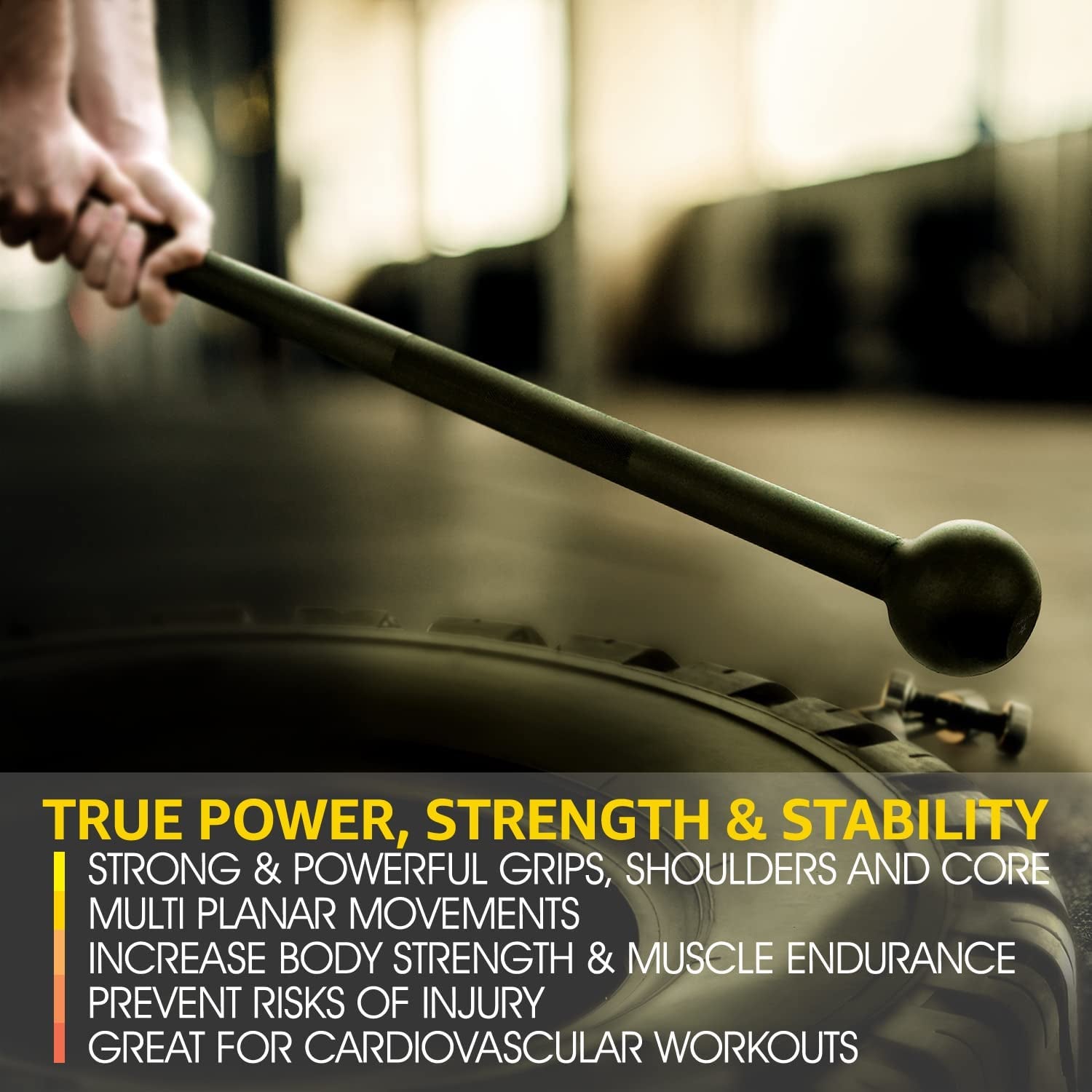 Steel Mace Bell for Comprehensive Strength Training - Full Body Muscle Development, Shoulder, Grip, and Forearm Workouts, Available in 5 to 30 LB for Men and Women