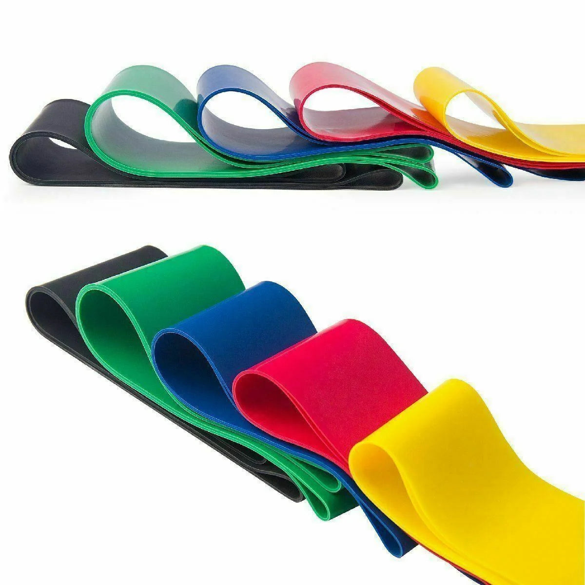 Eco-Friendly Yoga Resistance Bands Set - 5-Piece Booty Band Collection