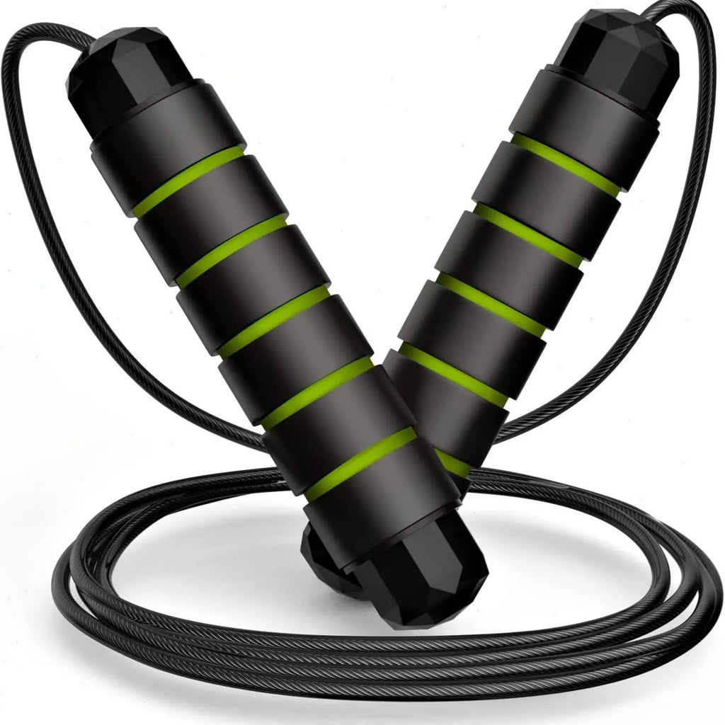 Adjustable Pro Speed Jump Rope - Tangle-Free Skipping Rope with Ball Bearing Swivel and Ergonomic Handles for All Ages - Ideal for Home, School, and Gym Workouts