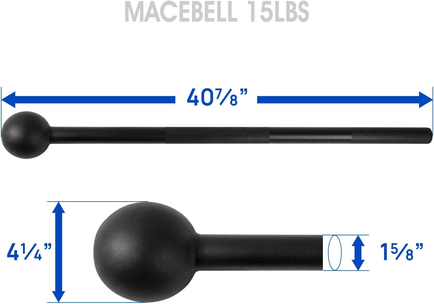 Steel Mace Bell for Comprehensive Strength Training - Full Body Muscle Development, Shoulder, Grip, and Forearm Workouts, Available in 5 to 30 LB for Men and Women