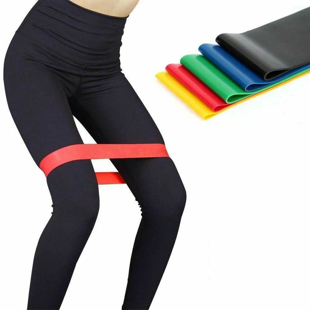 Eco-Friendly Yoga Resistance Bands Set - 5-Piece Booty Band Collection