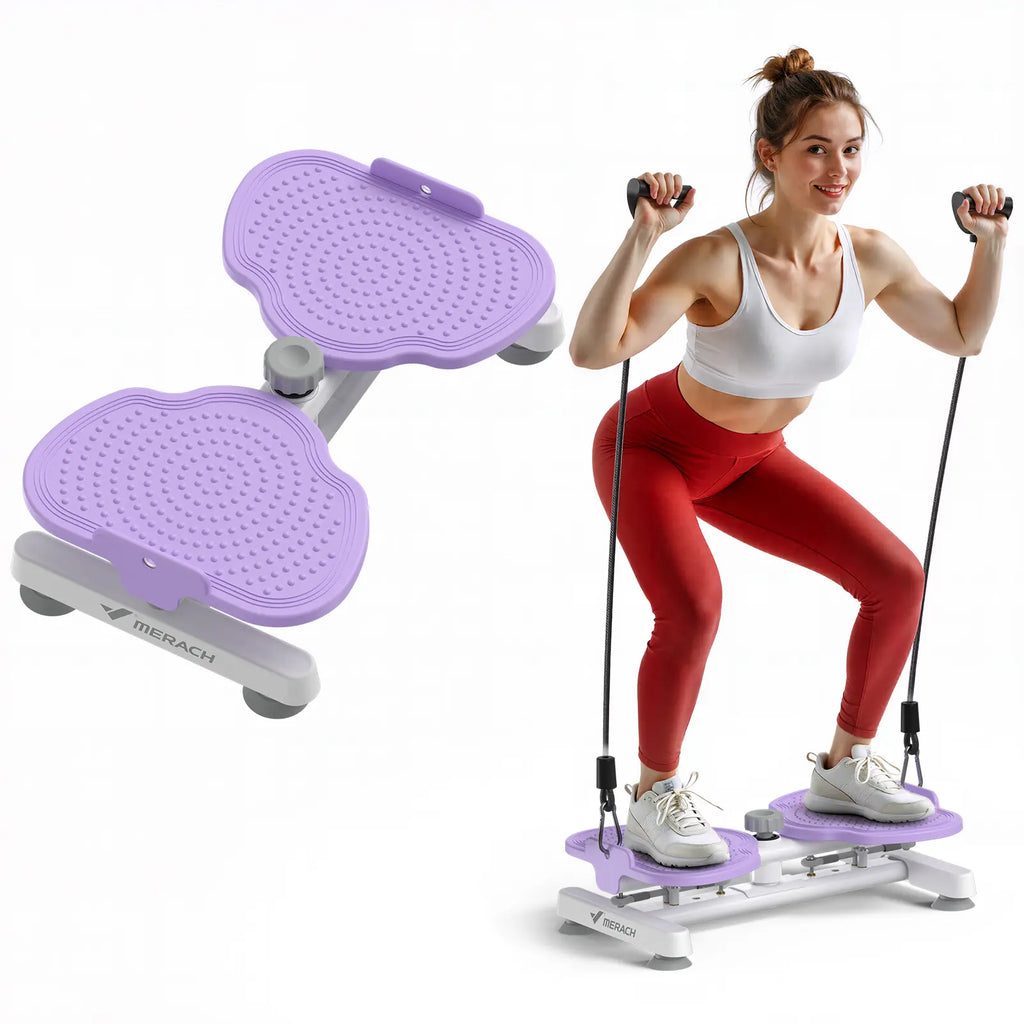 Merach Waist Twist Machine for Toned Abs - Double Non-Slip, No Noise Exercise Equipment for Abdominal Workouts