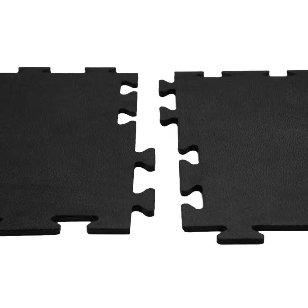 Armor-Lock Fitness Interlocking Rubber Tiles, 3/8 Inch x 20 Inch x 20 Inch, Black, 12-Pack (33 Square Feet)