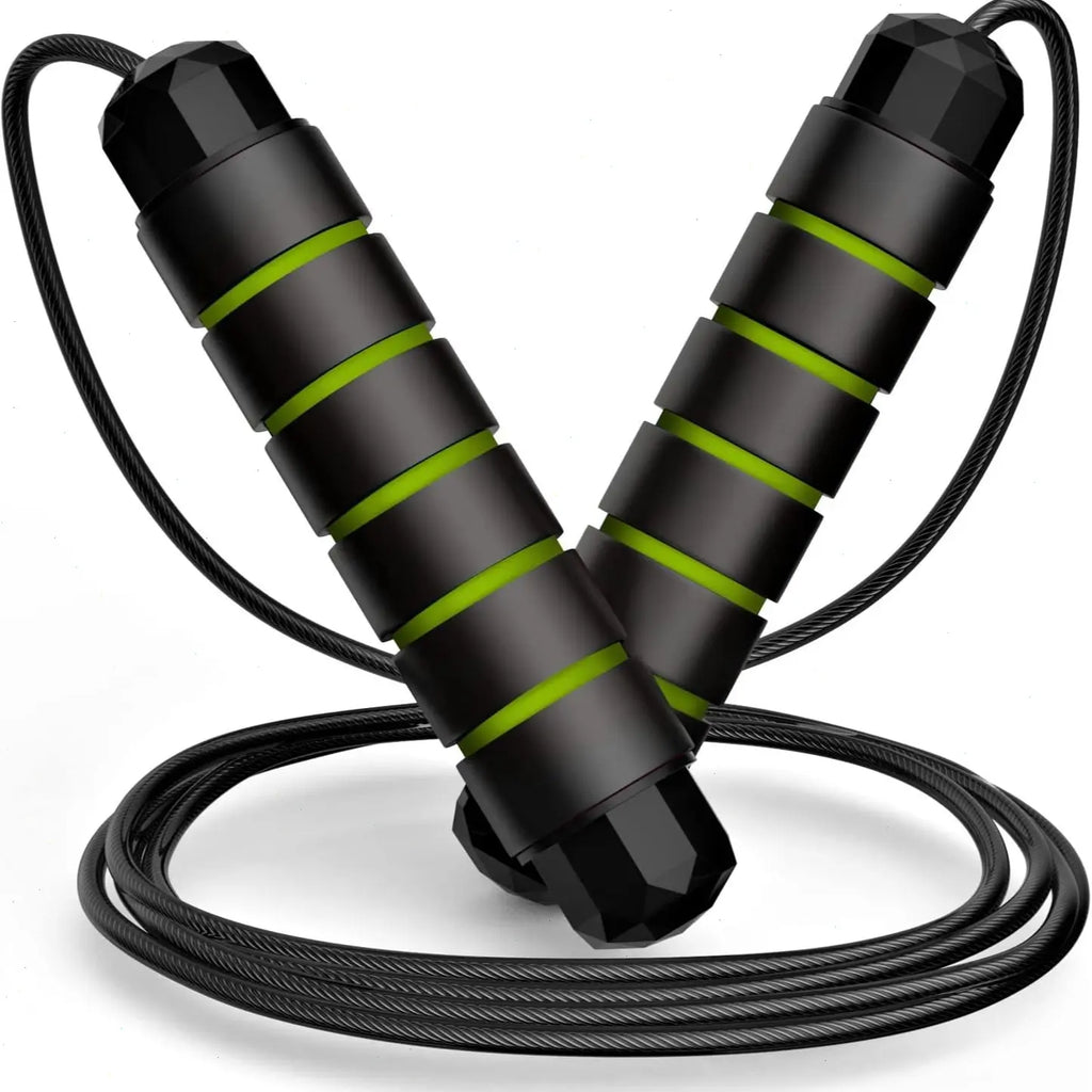 Adjustable Pro Speed Jump Rope - Tangle-Free Skipping Rope with Ball Bearing Swivel and Ergonomic Handles for All Ages - Ideal for Home, School, and Gym Workouts