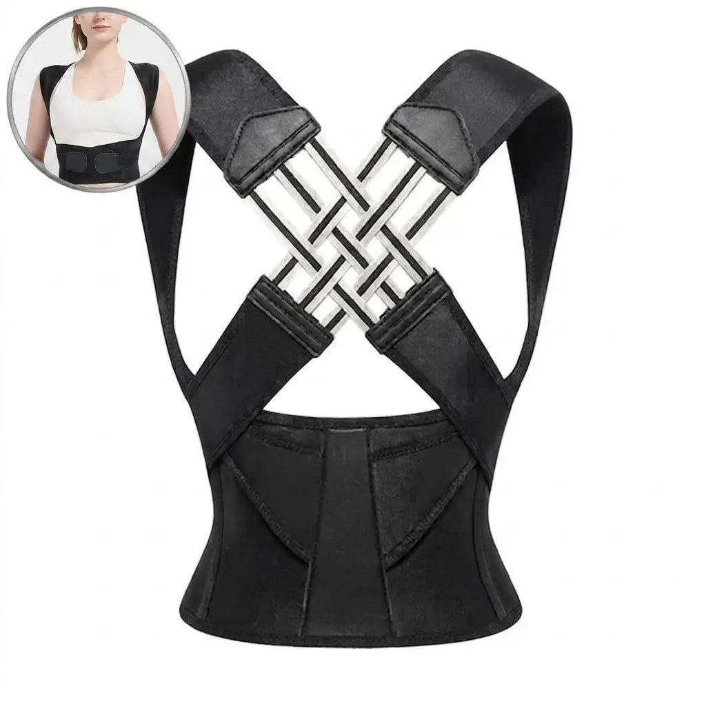 Adjustable Posture Corrector for Men and Women | Daily Back Support Brace and Posture Correction Vest