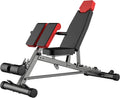 Versatile FID Weight Bench for Comprehensive Full-Body Workouts – Includes Hyper Back Extension, Roman Chair, Adjustable Ab Sit-Up Bench, Incline/Decline Bench, and Flat Bench