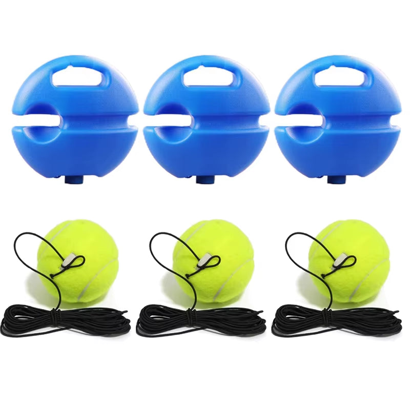Professional Tennis Training Aid with Elastic Rope and Rebound Ball for Enhanced Solo Practice