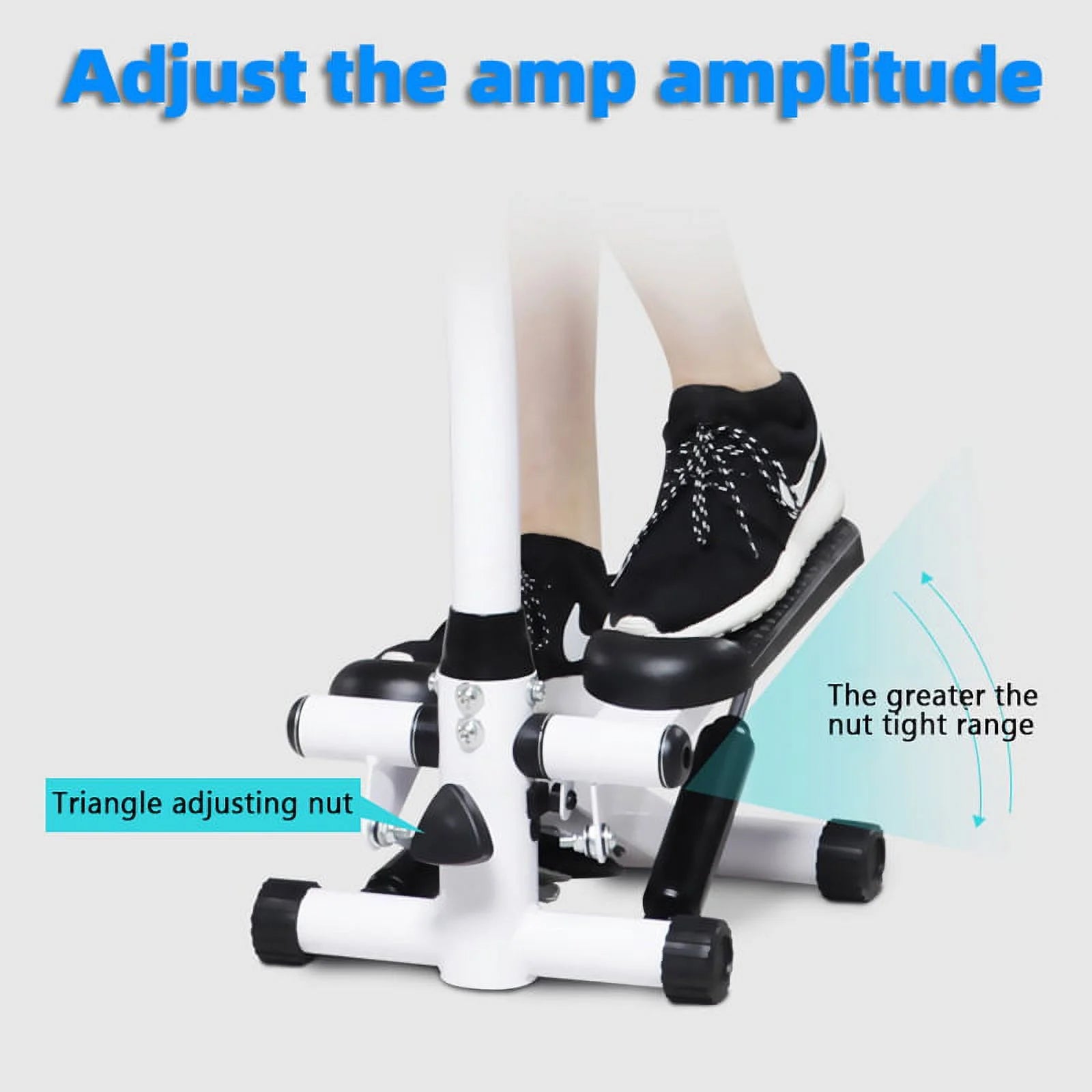 Stair Stepper Machine with Dual Drawstrings, Black