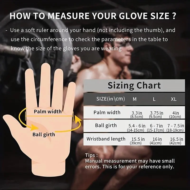 Weight Lifting Training Gloves, 1 Pair Anti-Slip Strength Training Gloves, Sports Gloves for Men & Women, Fitness Accessories, Workout Accessories
