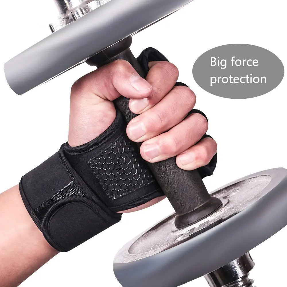 Weight Lifting Training Gloves, 1 Pair Anti-Slip Strength Training Gloves, Sports Gloves for Men & Women, Fitness Accessories, Workout Accessories