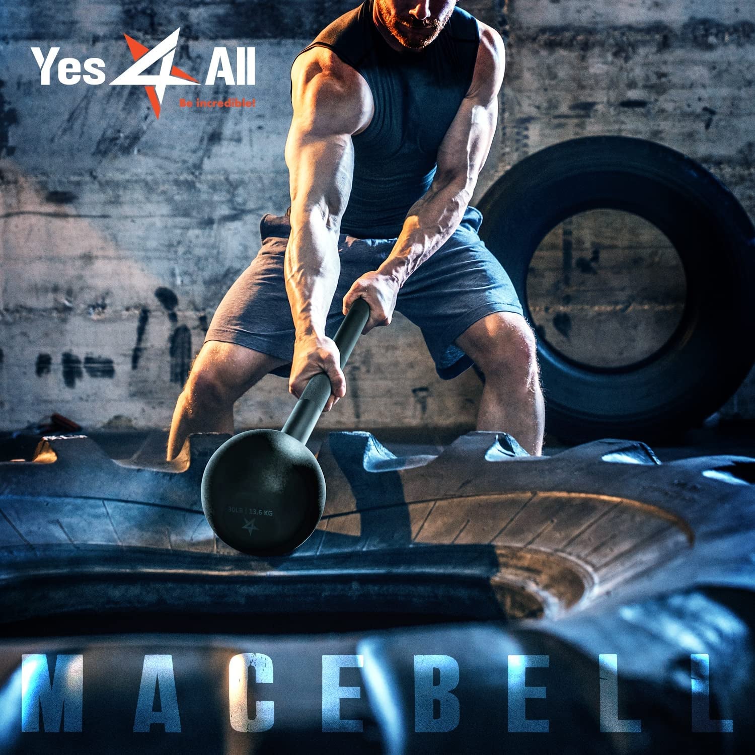 Steel Mace Bell for Comprehensive Strength Training - Full Body Muscle Development, Shoulder, Grip, and Forearm Workouts, Available in 5 to 30 LB for Men and Women