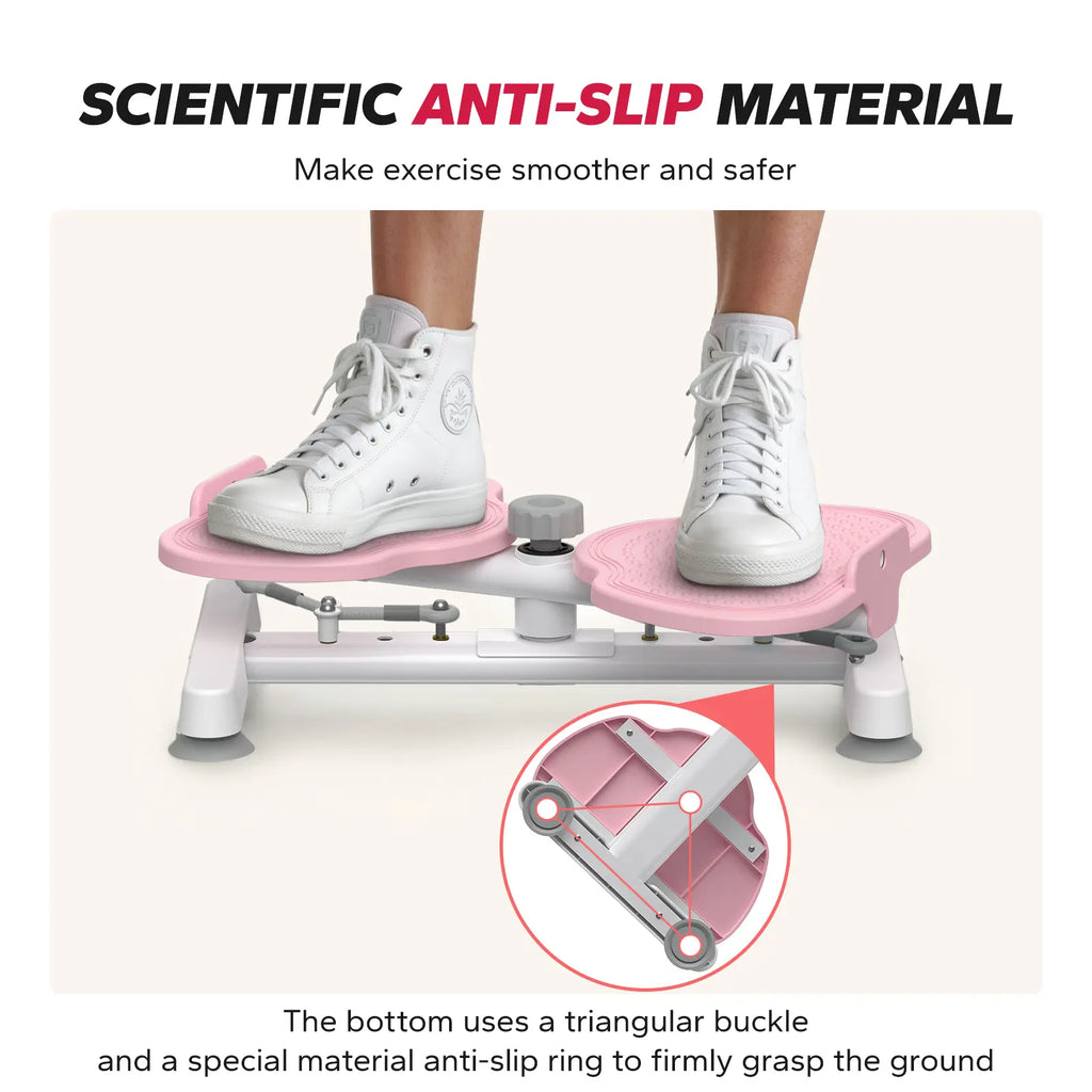 Merach Waist Twist Machine for Toned Abs - Double Non-Slip, No Noise Exercise Equipment for Abdominal Workouts