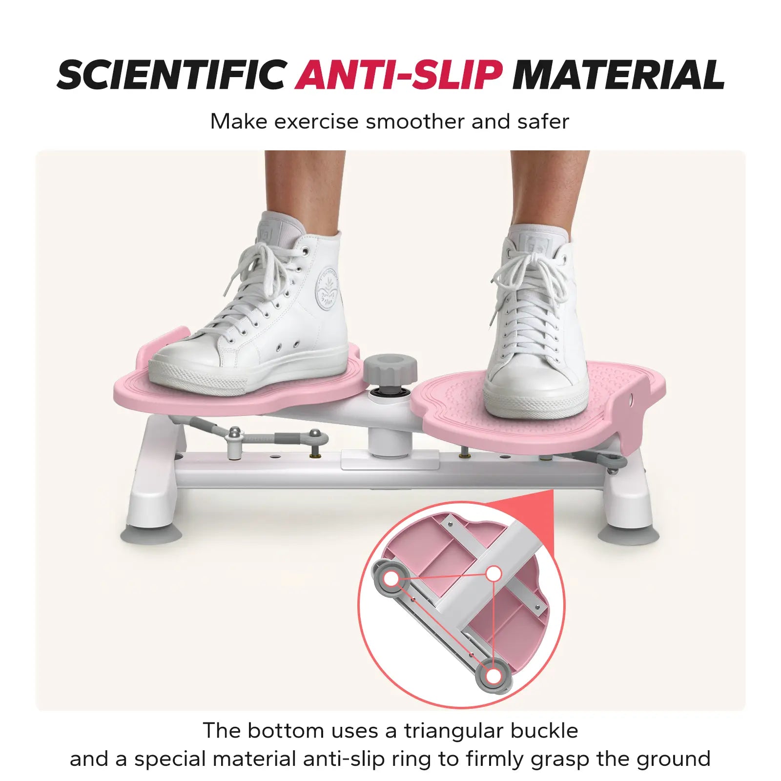 Merach Waist Twist Machine for Toned Abs - Double Non-Slip, No Noise Exercise Equipment for Abdominal Workouts